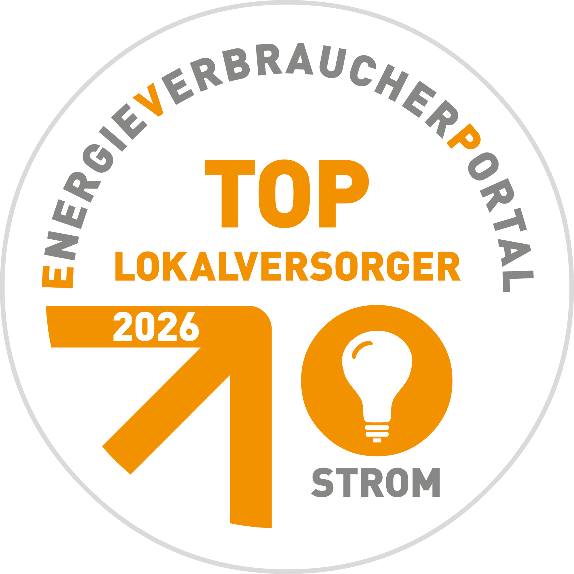 Top-Lokalversorger Strom - schon 10 Jahre in Folge!